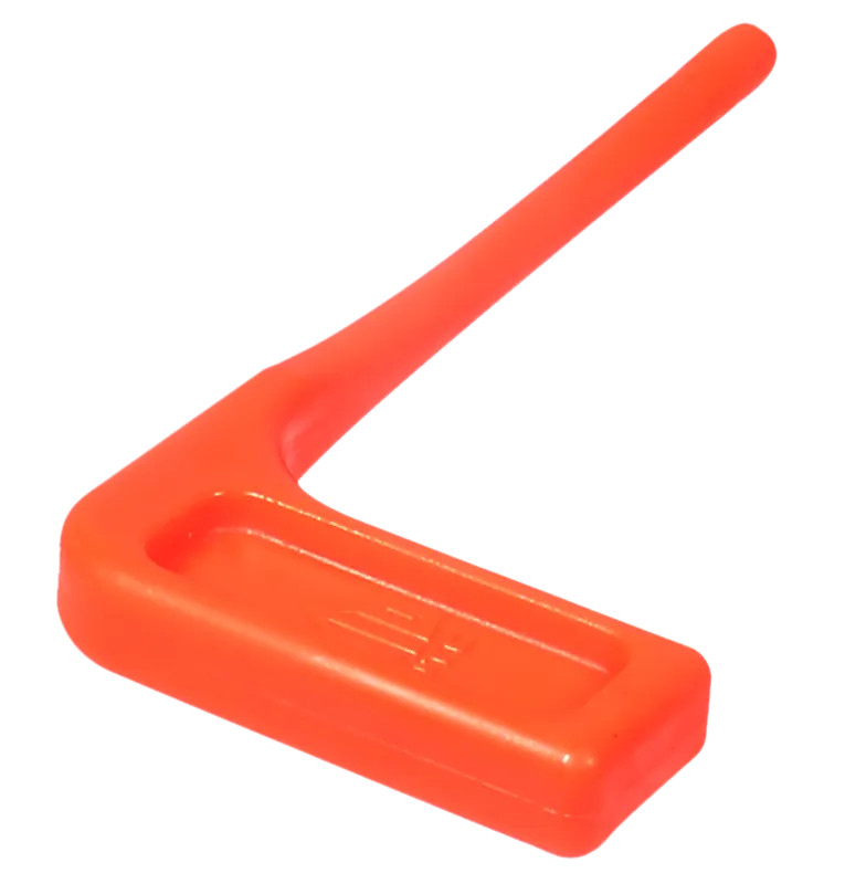 Leapers RBCSF06 Orange Polymer Chamber Safety Flag 3.5" - 6 Pack