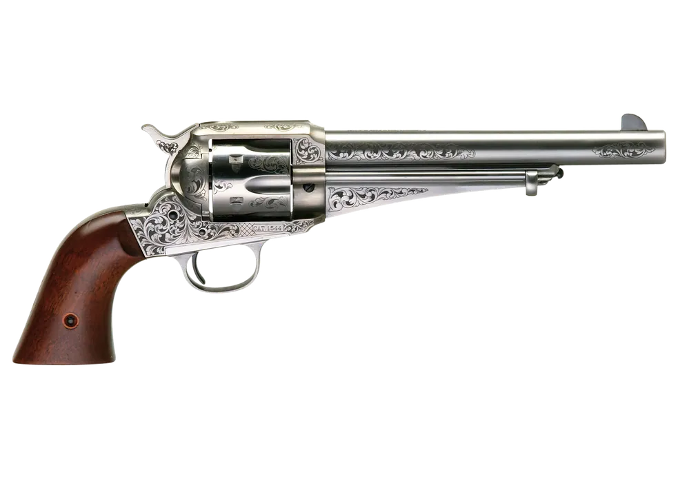 Taylors & Company 1875 Army Outlaw Revolver - 44-40 Win, 7.50" Barrel, Engraved Finish