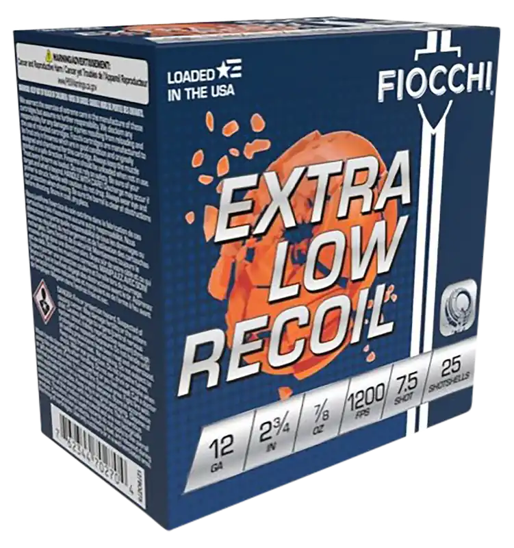 Fiocchi Exacta Low Recoil 12 Gauge Trainer 7/8oz 7.5 Shot 25/Box