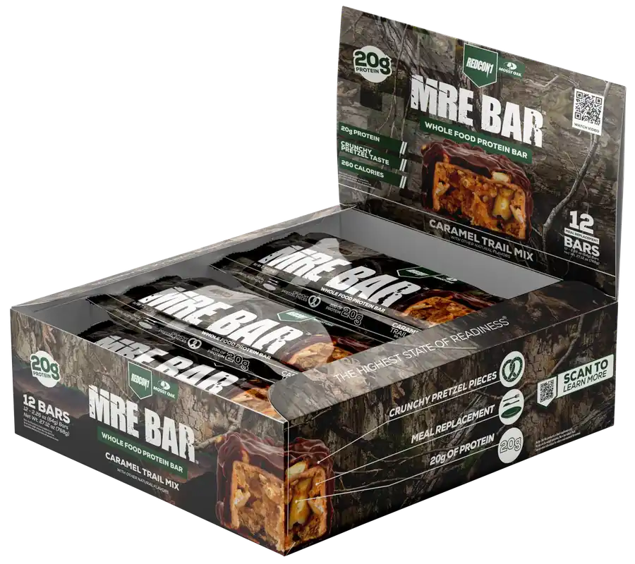 Redcon1 MRE Protein Bar - Caramel Trail Mix, 12-Pack