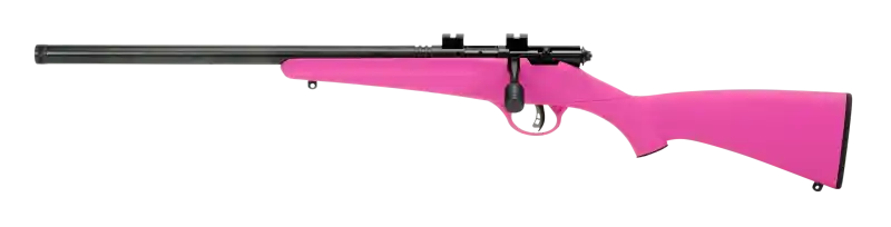Savage Arms Rascal FLV-SR Youth .22 LR Left-Handed Rifle with Pink Stock