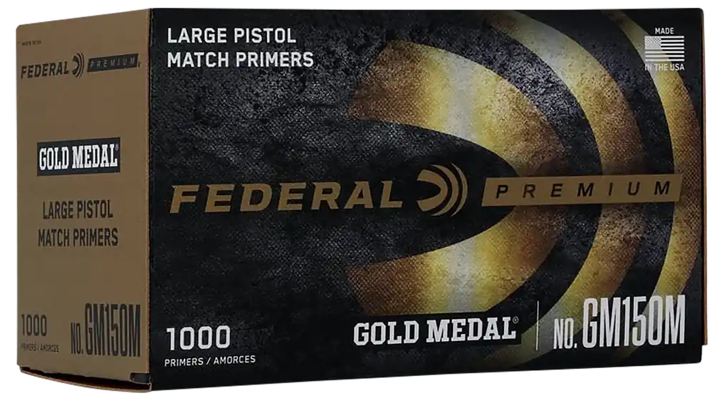 Federal GM150M Gold Medal Premium Multi Caliber Handgun Ammo - 1000 Rounds Per Box, 5 Boxes Per Case