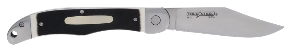 Cold Steel Ranch Boss II Folding Knife with Clip Point Blade and Faux Sawed Bone Handle