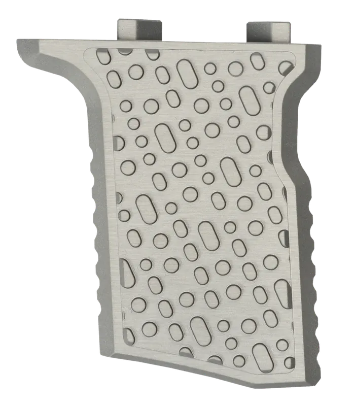 Q LLC Deluxe Q-Sert Vertical Grip - Silver Anodized Aluminum