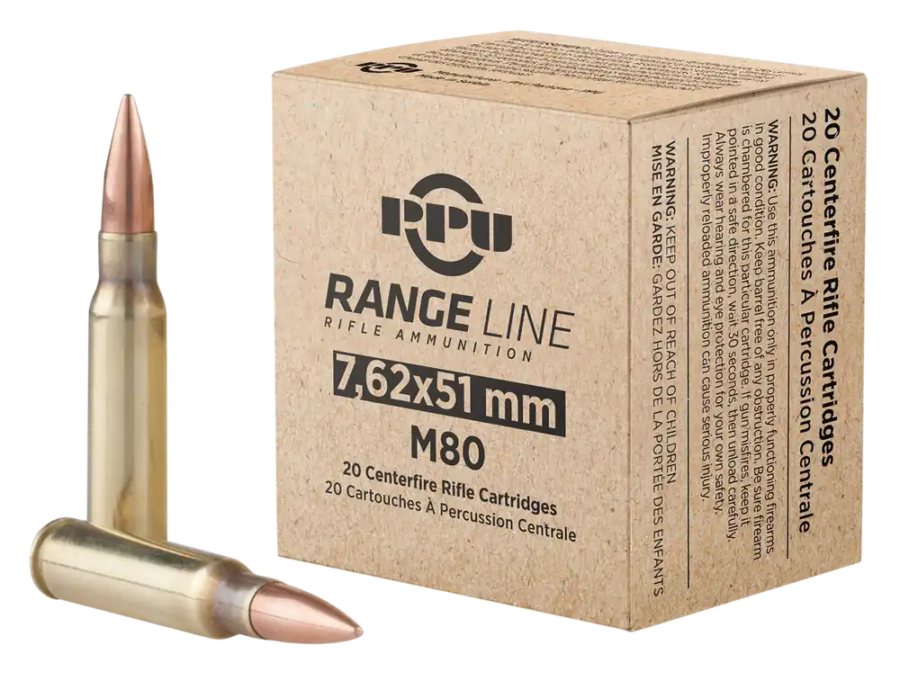 TR&Z PPR751 7.62x39mm 145gr FMJ BT Ammo - 20 Rounds/Box, 25 Boxes/Case