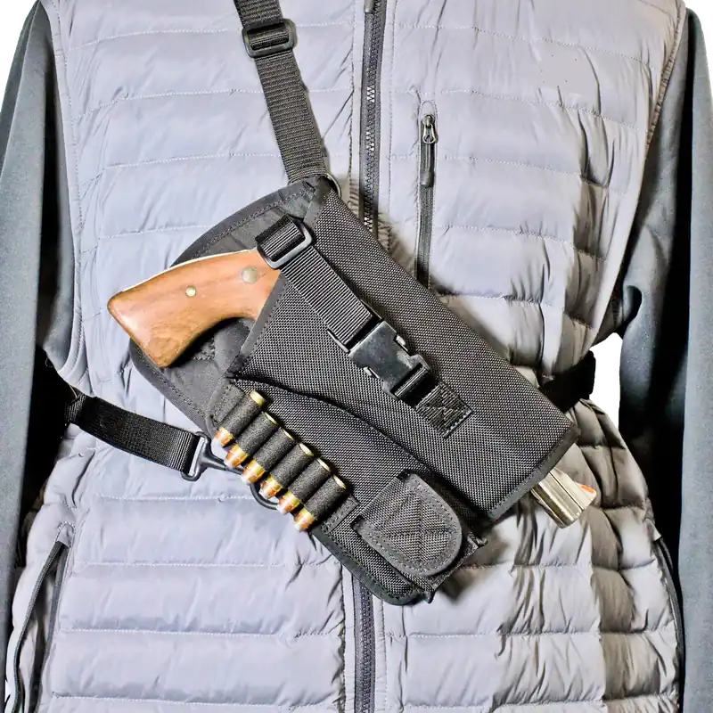 DeSantis Yukon Hunting Rig Shoulder Holster for Ruger GP100 4" Right Hand