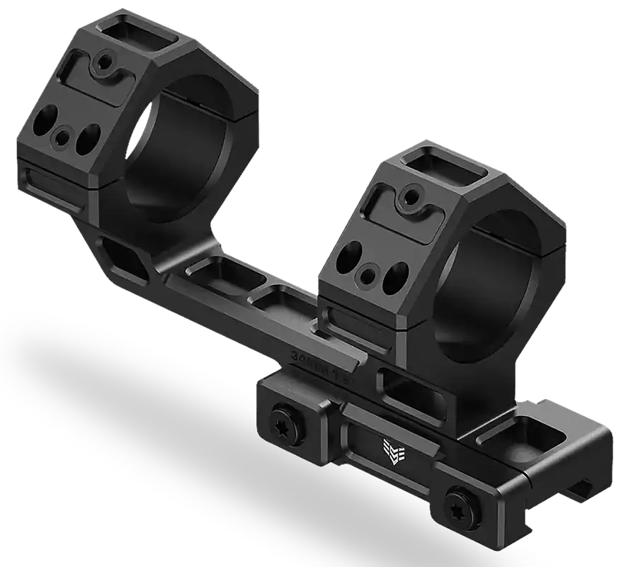 Swampfox Optics Hostile Engagement 30mm Mount - Black 7075 Aluminum