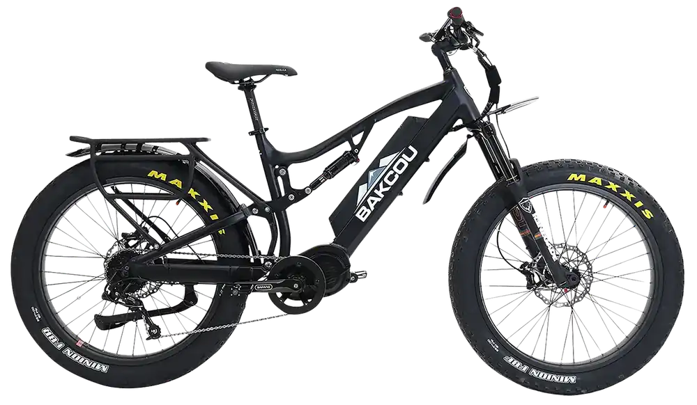 Bakcou E-bikes B-S17-B-B25 Storm 25 Medium Matte Black 17" w/Stand Over Height of 30.50" Frame, Sram 9sp, 40t Front & Sram 11-34t Rear Cassette Bafang M620 Ultra Motor