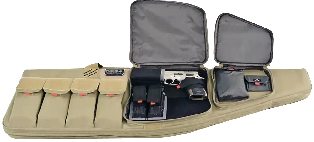 T42ART Tactical AR Case 42" Tan with Lockable Zippers & Visual ID System