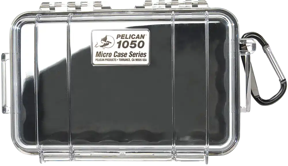 Pelican Micro Case 1050 Black/Clear 7.99" Polycarbonate