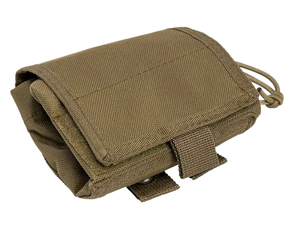 NcStar VISM Folding Dump Pouch in Tan Canvas