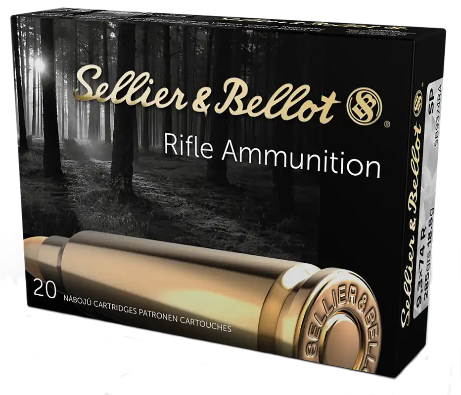 Sellier & Bellot 9.3mmx74R 286gr Soft Point Rifle Ammo - 20/Box