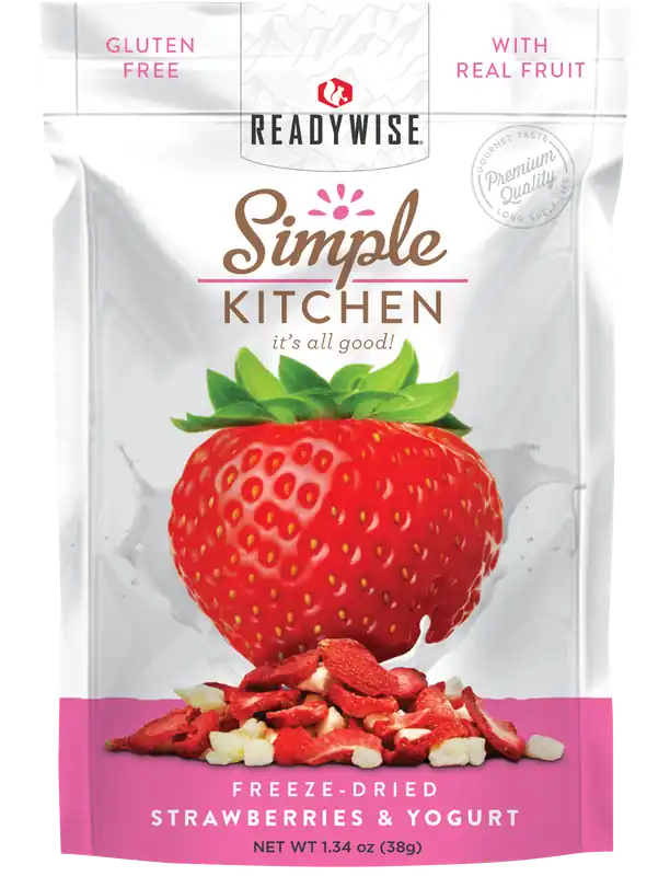 ReadyWise Simple Kitchen Freeze-Dried Strawberry Yogurt Tart - 6 Pack
