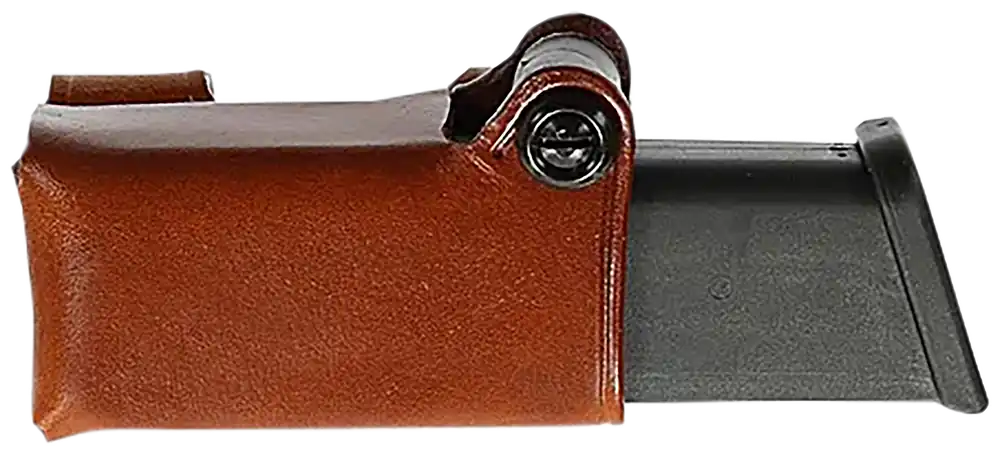 Galco HMC24 Horizontal Mag Carrier for Glock 17 Gen 1-5, Tan Steerhide, Ambidextrous