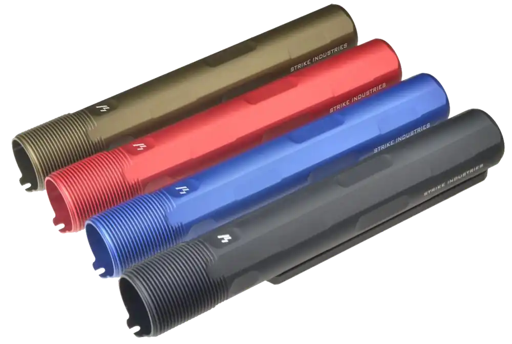 Strike ARARET7RED Advanced Receiver Extension for AR-15/AR-10 - Red Anodized Aluminum