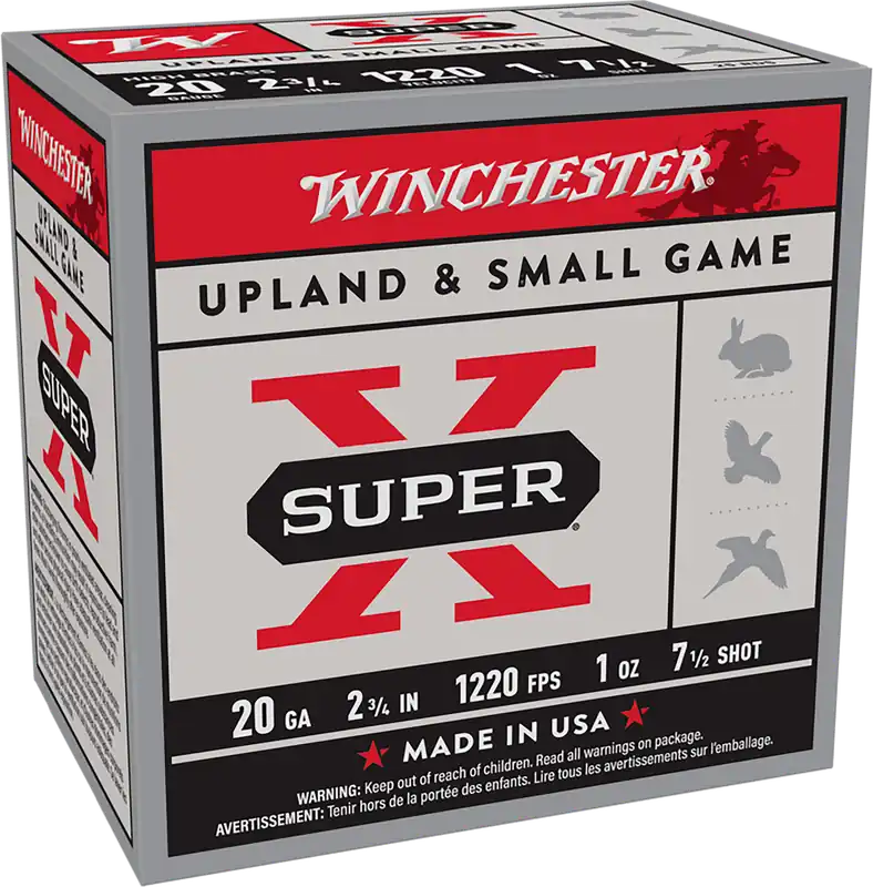 Winchester Super X 20 Gauge Heavy Game Load 7.5 Shot 25/Box