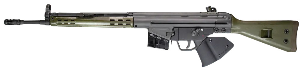 Reconditioned PTR 405 GI 308 Win/7.62x51mm, 18" Barrel, 10+1 Capacity, Black/Green Finish, CA Compliant