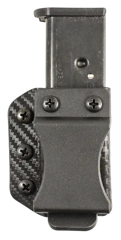 DeSantis Gunhide A100KJYYZ Persuader Mag Pouch for Glock 43 - Ambidextrous IWB/OWB Black Kydex Belt Clip