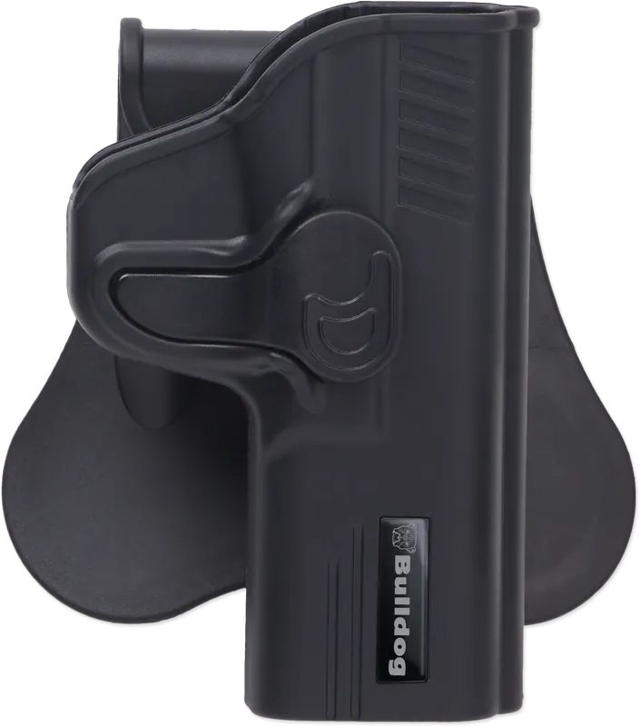 Bulldog RR1911C Rapid Release OWB Paddle Holster for 3" 1911 Right Handed - Black Polymer