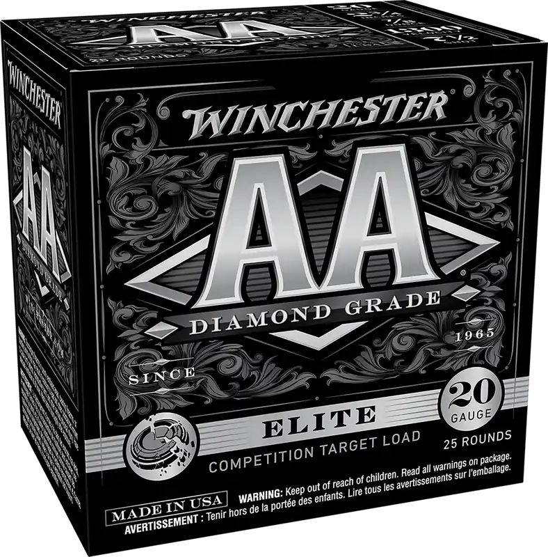 Winchester AA Diamond Grade Elite Trap 20 Gauge Ammo - 25 Rounds