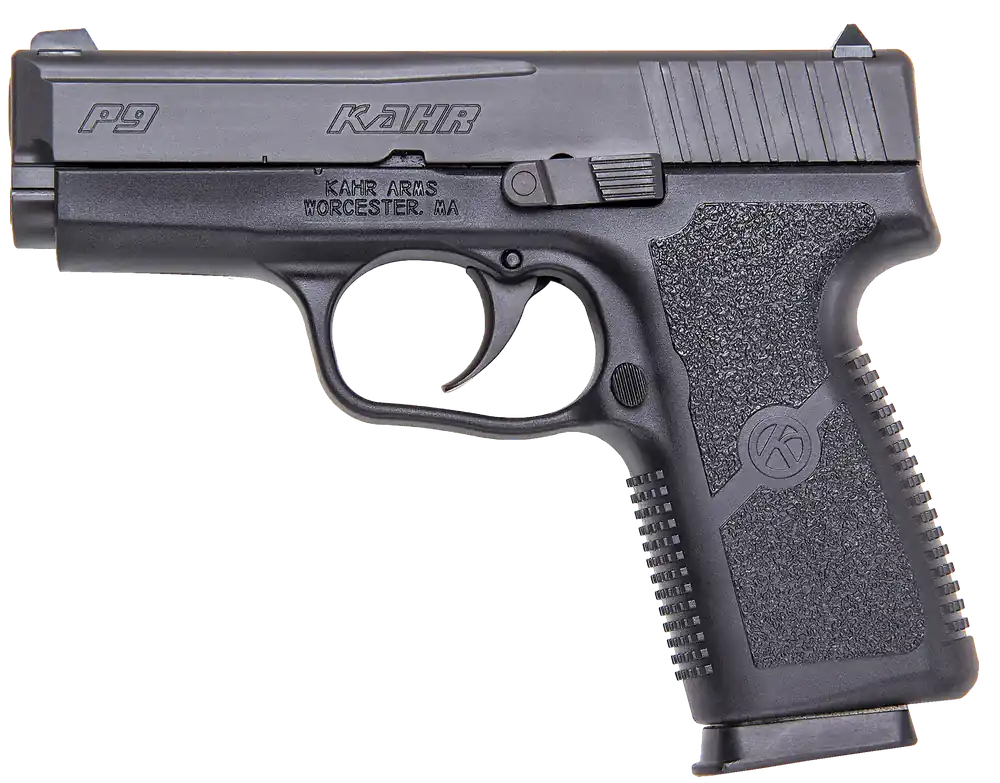 Kahr Arms KP9094N P 9mm Luger, 3.60" Barrel, 7+1 Capacity, Black Finish, TruGlo Night Sights