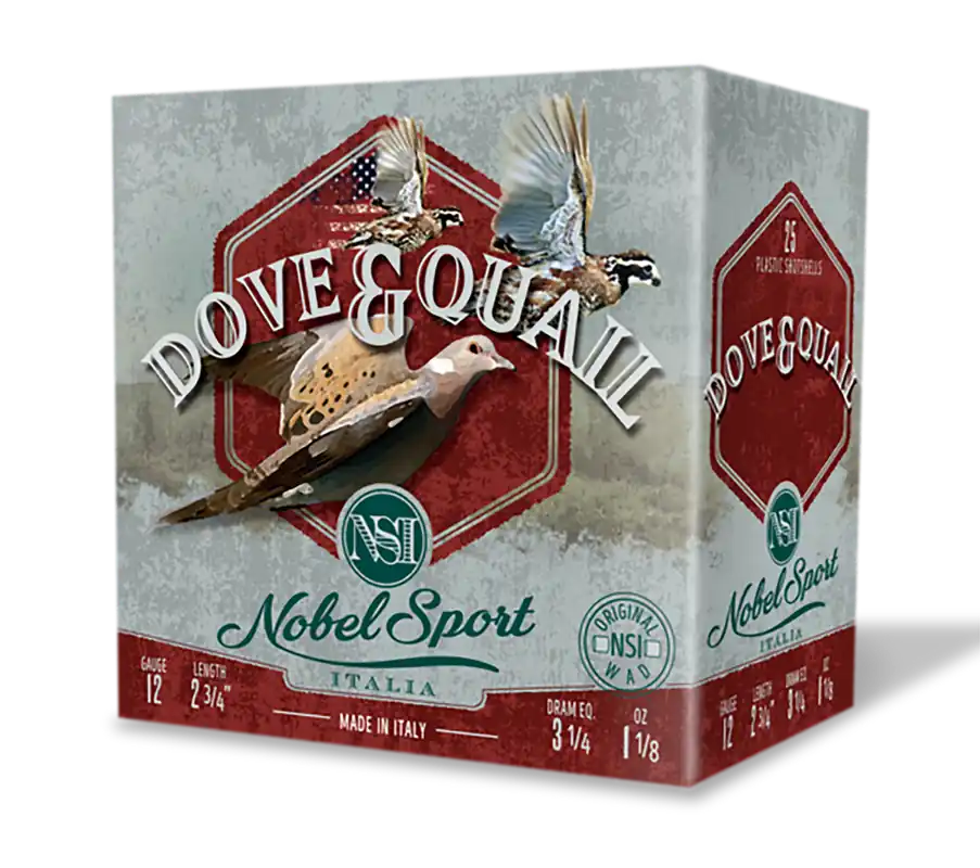 Nobel/Eurosports ANSF126 Dove & Quail 12 Gauge 250 Rounds Box