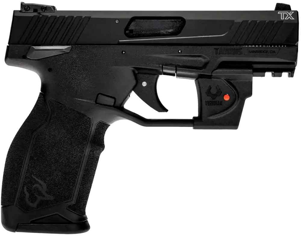 Taurus TX22 Full Size 22 LR Pistol with Viridian Laser and Picatinny Rail