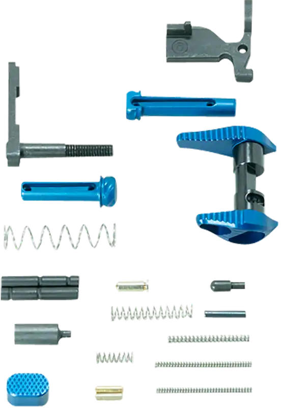 Timber Creek Outdoors AR-15 Lower Parts Kit - Blue Anodized Aluminum