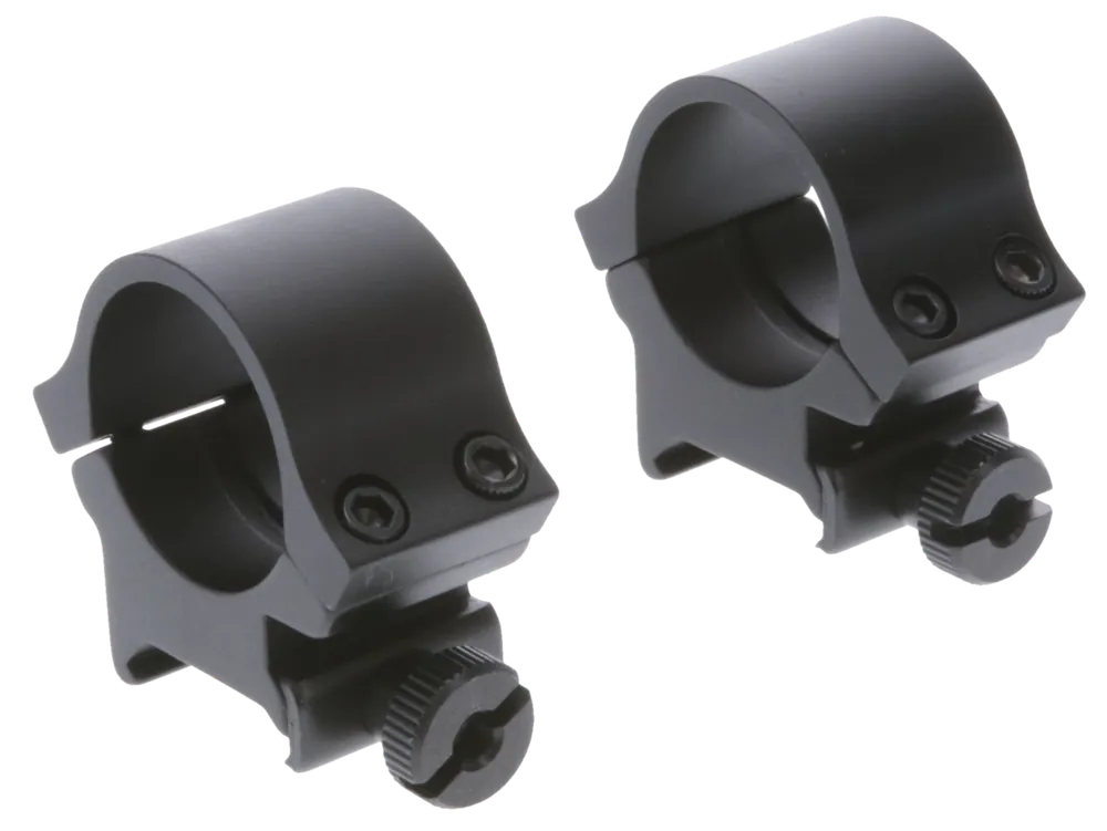 TruGlo TGTG8961B2 1" High Matte Black Lightweight Scope Rings