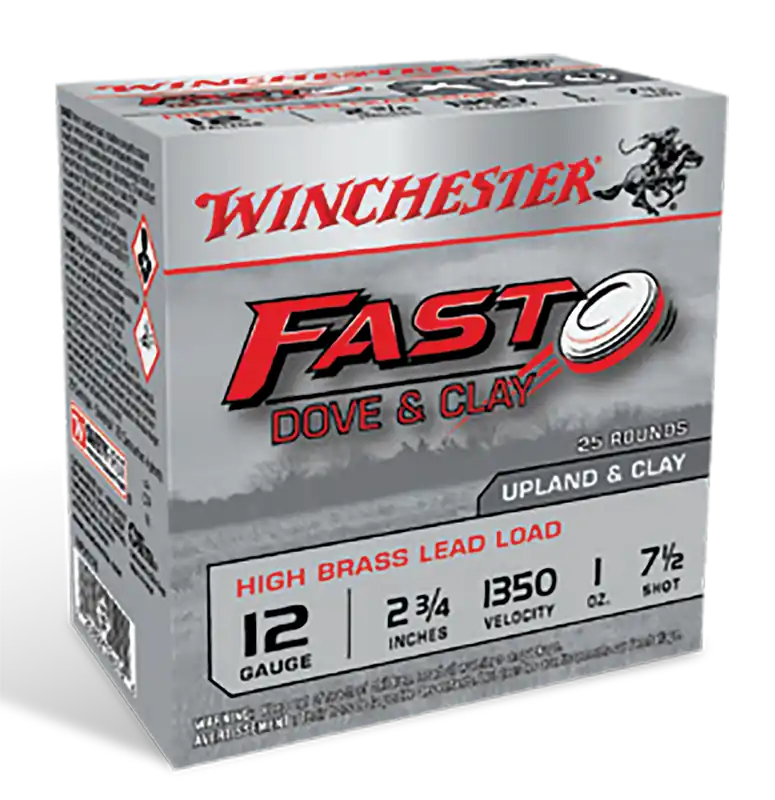 Winchester Fast Dove & Clay 12 Gauge Ammo - 25 Rounds