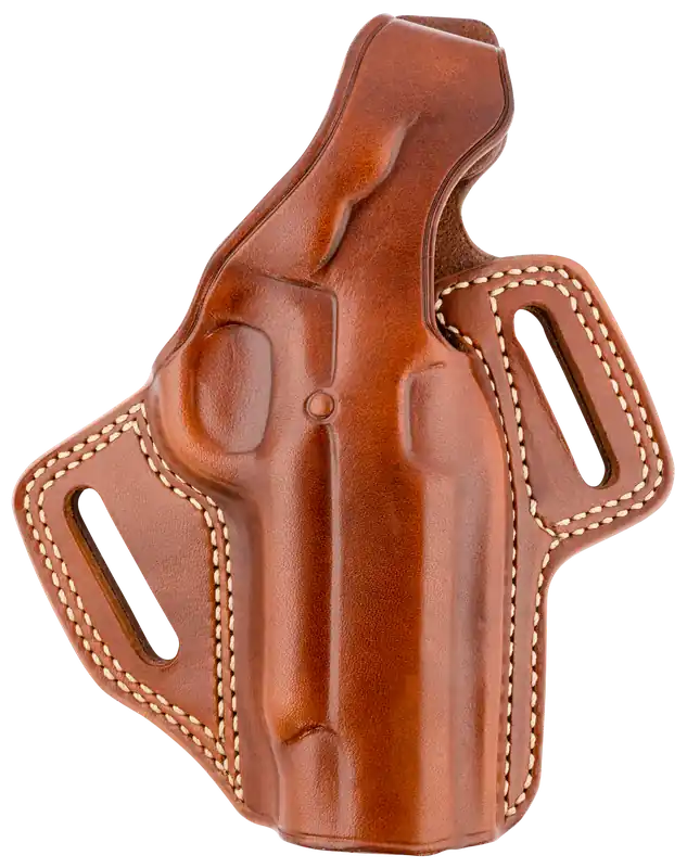 Galco FL266R Fletch OWB Tan Leather Belt Slide Holster for 4-4.25" 1911 Right Hand