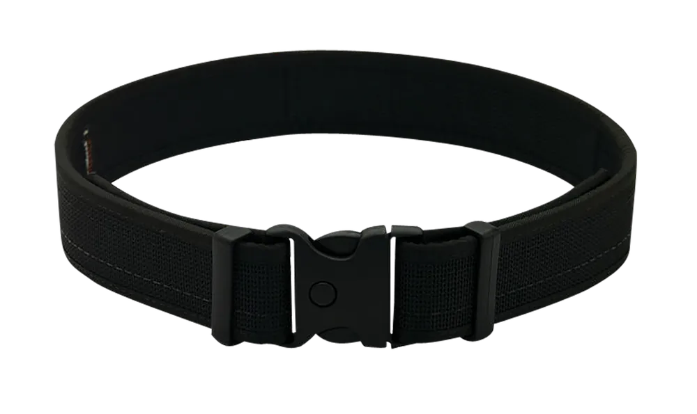Uncle Mikes Leather Gun Belt Matte Black 38/42 1.50" Wide Buckle Closure
