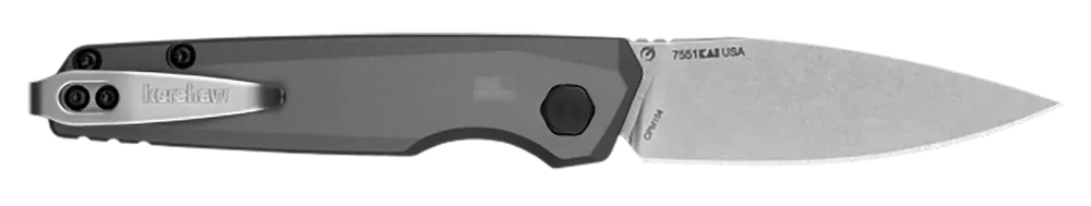Kershaw Launch 18 Automatic Folding Knife with Stonewashed CPM 154 Blade and Gray Anodized Handle