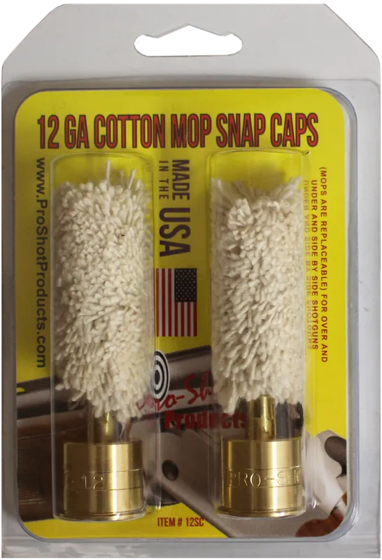 Pro-Shot 12 Gauge Shotgun Snap Caps with Brass/Cotton Mop - 2 Pack