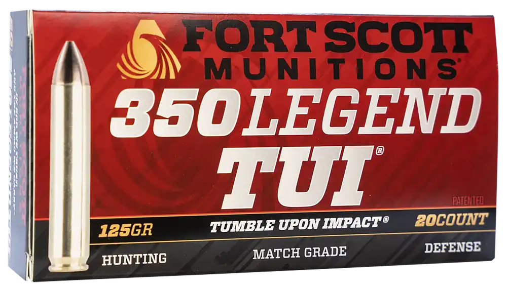 Fort Scott Munitions 350 Legend 125gr TUI Solid Copper Rifle Ammo - 20/Box
