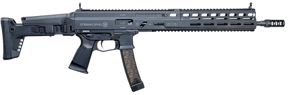 Grand Power Stribog SP9A1 9mm Luger with Picatinny Rail and Black Polymer Grip