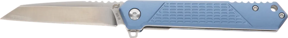 Schrade 1159320 EDC Folding Knife with 3.25" Part Serrated Wharncliffe Blade and Blue Aluminum Handle