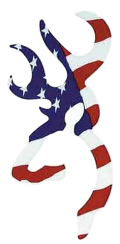 Browning Buckmark Red/White/Blue Vinyl Sticker 6" Decal 3922003116
