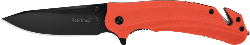 Kershaw 8650 Barricade Folding Knife with Glass Breaker and Pocket Clip