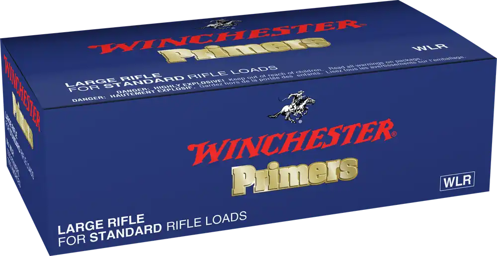 Winchester WLR Centerfire Large Rifle Primers #8-1/2 - 1000 Count Box, 5-Case Pack