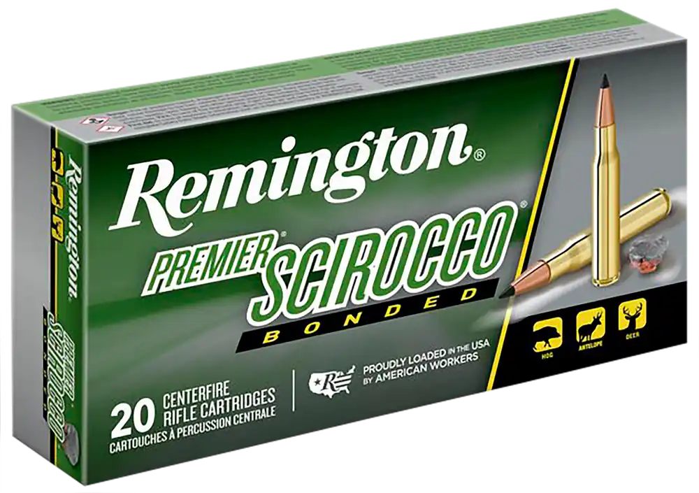 Remington Premier Scirocco Bonded 30-06 Springfield 180gr Ammo - 20/Box