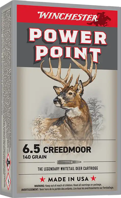 Winchester X652 Power-Point 6.5 Creedmoor 140gr Ammo - 20 Rounds per Box