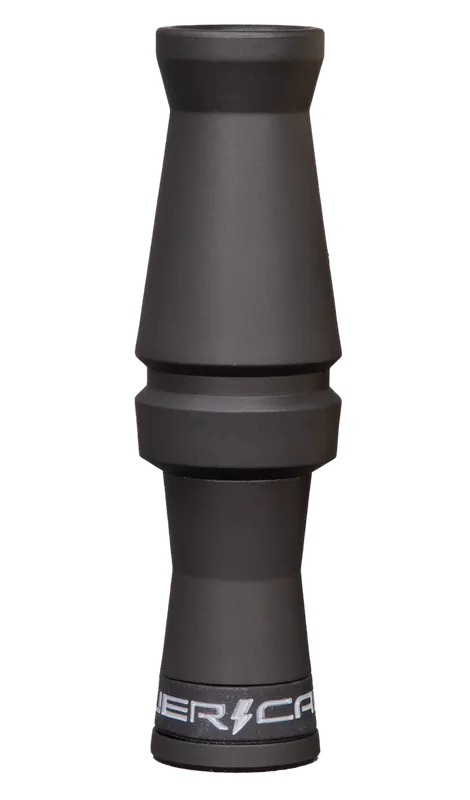 Power Calls 29101 Clash Single Reed Snow Goose Call - Stealth Black Polycarbonate