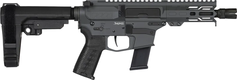 CMMG Banshee MKG 45 ACP Pistol - Sniper Gray, 5" Threaded Barrel, M-LOK Handguards, 13+1 Capacity