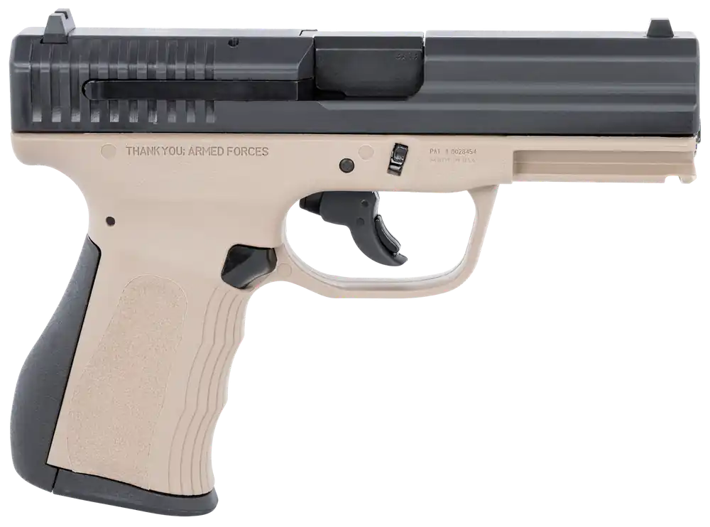 FMK G9C1G2DESSCM 9mm Luger Pistol, 10+1 Capacity, 4" Black Stainless Steel Barrel, FDE Polymer Frame