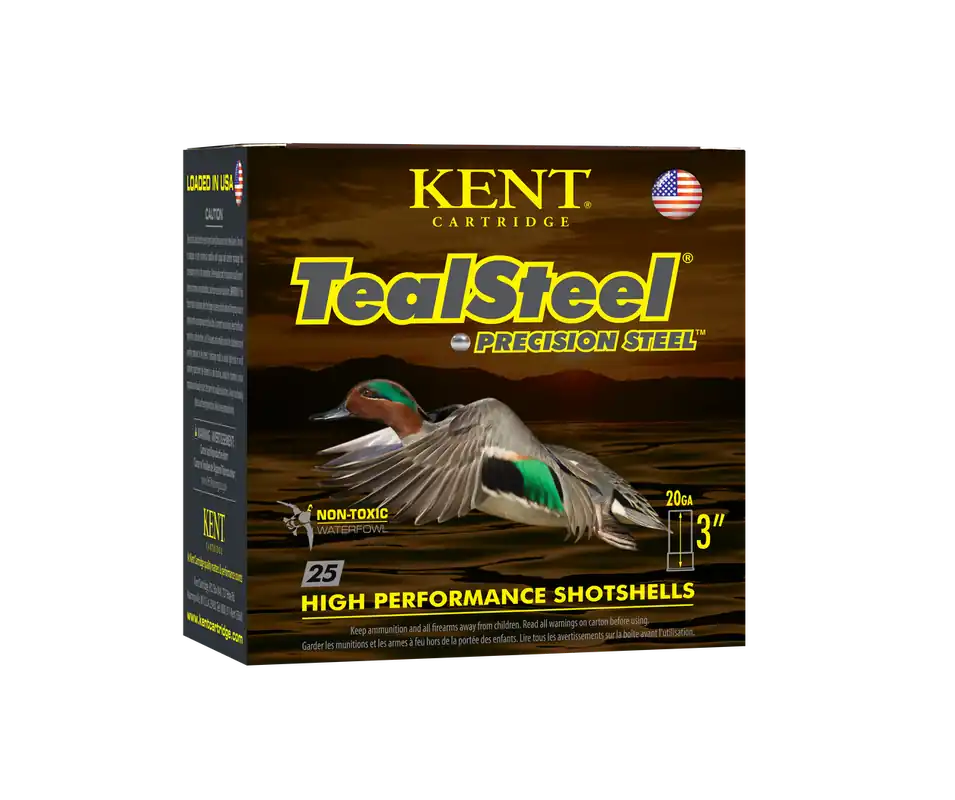 Kent Cartridge TealSteel 20 Gauge 3" 1oz #6 Shot 25 Rounds
