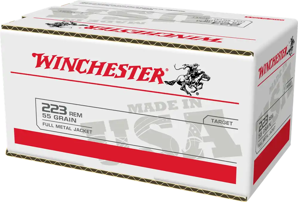 Winchester USA 223 Rem 55gr FMJ 200 Rounds Value Pack