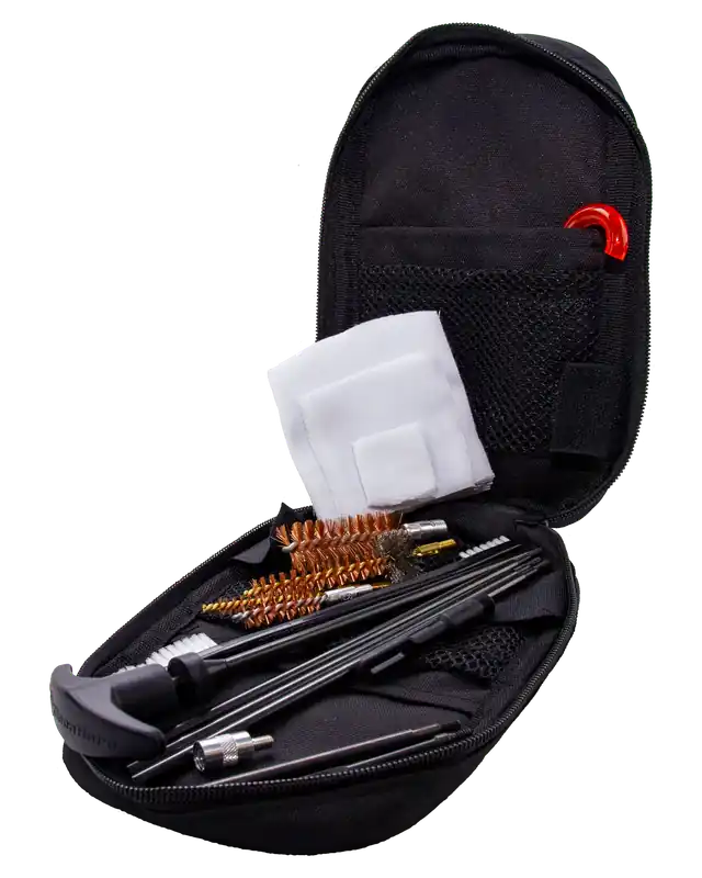 KleenBore KB3G Tactical Cleaning Kit for .223/5.56, 9mm, 12 Gauge Firearms with Bronze/Nylon Bristles