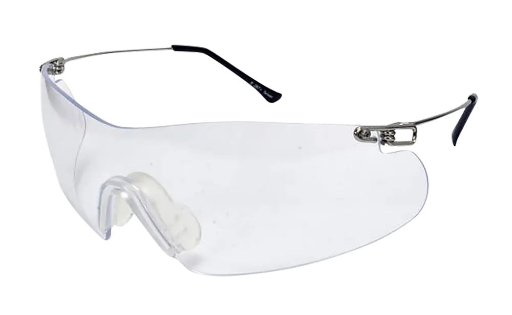 Radians Clay Pro Shooting Glasses - Clear Lens, Silver Frame