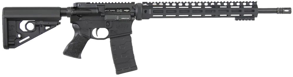 Larue Tactical LT15 MLOK 5.56 Rifle with 18" Stealth Barrel - Black, Right Handed, 30+1 Capacity